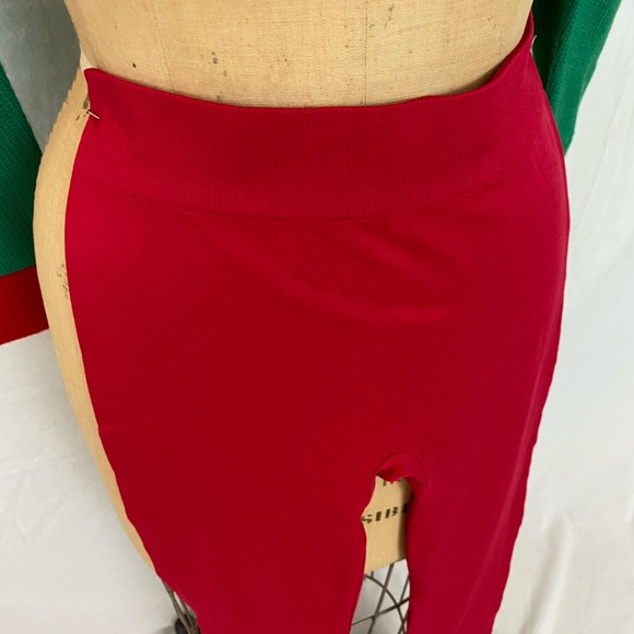 Green Holiday  Ugly Sweater with Girl Elf and Poodle. - Picture 10 of 11